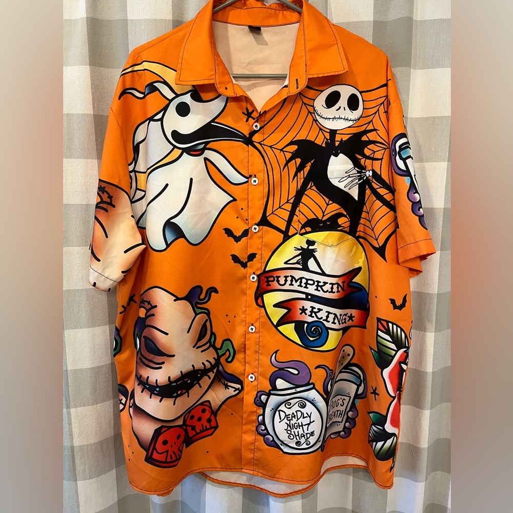 The Nightmare before Christmas men’s Halloween Hawaiian shirt XXL